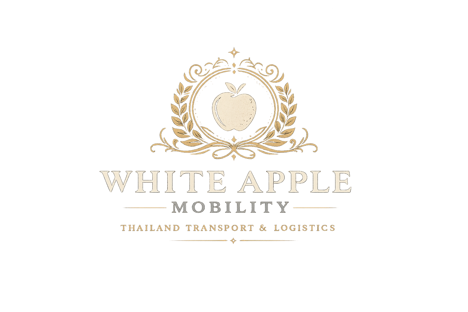 White Apple Mobility Logo